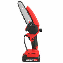 21V Cordless Mini Chainsaw One-Handed Lightweight Pruning Saw Tool-Free Chain Tension 6-Inch Cutting Tree Trimming, Garden & Yard Cutting - Yellow
