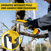 21V Cordless Mini Chainsaw One-Handed Lightweight Pruning Saw Tool-Free Chain Tension 6-Inch Cutting Tree Trimming, Garden & Yard Cutting - image 4