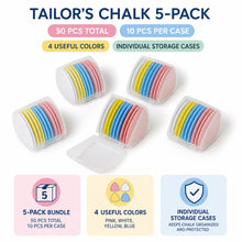 Tailor’s Chalk Set, 50 Pieces in 5 Cases, 4 Colours - image 2