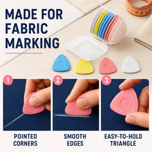 Tailor’s Chalk Set, 50 Pieces in 5 Cases, 4 Colours - image 4