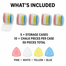 Tailor’s Chalk Set, 50 Pieces in 5 Cases, 4 Colours - image 6
