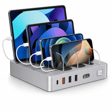 4-Port USB Charging Station with 20W USB-C PD and 4 Cables - image 3