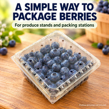 32 oz Vented Blueberry Clamshell, Clear APET Produce Container - image 8