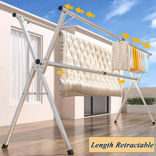 Heavy Duty Stainless Steel Clothes Drying Rack - Foldable | Retractable