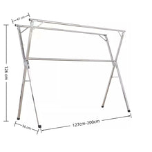 Heavy Duty Stainless Steel Clothes Drying Rack - Foldable | Retractable
