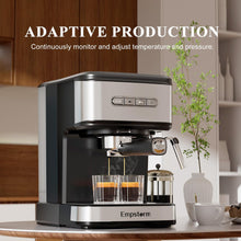 20 Bar Espresso Machine with Milk Frother, Ground Coffee and Capsule Brewing, Black - image 8