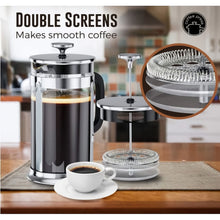 32 oz French Press Coffee Maker with Double Filter and 2 Extra Screens - image 2