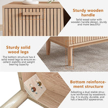 Modern Solid Wood Coffee Table with Drawer and Open Storage Shelf, Farmhouse Style Center Table for Living Room, Natural Oak Finish, 100×50×43 cm – 180 lbs Capacity