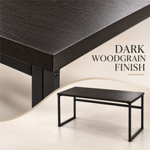 Computer Desk Metal Frame 112 cm Dark Brown for Home Office - image 5