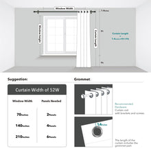 Blackout Curtain Panels – Triple Weave, Thermal Insulated, Noise-Reducing, Silver Wave