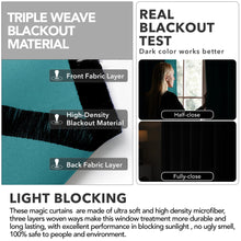 Blackout Curtains – Thermal Insulated, Noise-Reducing, Room Darkening, 2 Panels