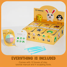 Air Dry Clay Kit for Kids, 12 Cute Animal Theme Modeling Clay Sets with Tools & Instructions – Pet Paradise Craft Kit for Boys & Girls, Non-Toxic, Educational DIY Toy Gift for Age 5+