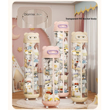 175cm Doll Bucket Storage, Stuffed Animal Toy Storage Tube with Wheels, Double-Ended Zipper, Lid for Kids (Pink) - image 5