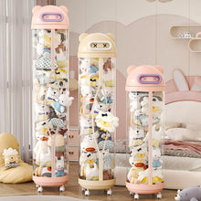 175cm Doll Bucket Storage, Stuffed Animal Toy Storage Tube with Wheels, Double-Ended Zipper, Lid for Kids (Pink) - image 6