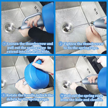 Plumbing Snake Drain Auger, 5M Snake Drain Hair Removal Tool with Stainless Steel Cleaner for Bathtub Drain, Sink, Kitchen and Shower - image 5