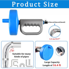 Plumbing Snake Drain Auger, 5M Snake Drain Hair Removal Tool with Stainless Steel Cleaner for Bathtub Drain, Sink, Kitchen and Shower - image 6