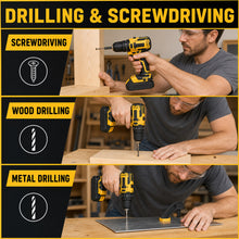 Cordless Drill and Tool Set with Battery, Charger, Bits and Case - image 8