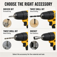 Cordless Drill and Tool Set with Battery, Charger, Bits and Case - image 9