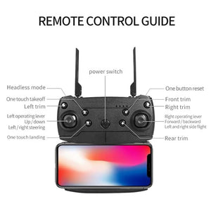 E88 Foldable Drone with 1080P HD FPV Dual Camera, APP Control, Altitude Hold for Beginners, Kids, Adults