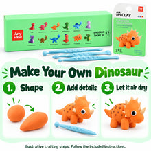 Air-Dry Clay Dinosaur Craft Kit, 12 Models, Ages 3+, Kids DIY Toy - image 4