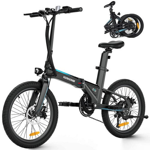 KORNORGE A9 Foldable Electric Bike, 20