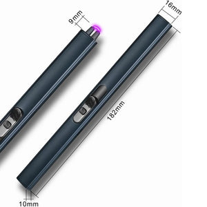 2-Pack Electric Lighter, Arc Flameless Windproof USB Rechargeable Lighter with Safety Lock for Candles, BBQ, Camping (Random Colour)