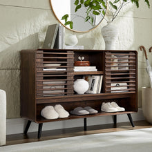 Mid century entryway storage table - Dark Walnut - image 1