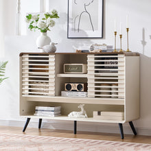 Mid century entryway storage table - Light Oak - image 5