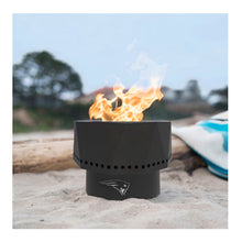 Portable Smokeless Fire Pit 16" Steel Round Fire Pit with Dual-Wall Design & Ash Catch, Wood or Pellet Burning Fire Pit for Patio, Backyard & Camping (Patriots)