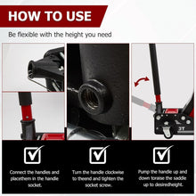 3 Ton Low Profile Hydraulic Trolley Jack Dual Piston Fast Lift Heavy-Duty Steel Frame for Cars, SUVs & Light Trucks Garage Use