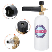 MATCC Snow Foam Cannon Adjustable Pressure Washer Foam Wash Gun 1L Bottle Car Wash Gun Snow Foam Lance with 1/4" Quick Connector - image 3