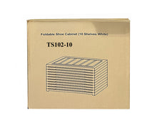 10-Tier Foldable Shoe Cabinet 175cm Tall Stackable Shoe Storage Organizer with Clear PET Doors, Space-Saving Shoe Rack for Closet, Entryway & Bedroom