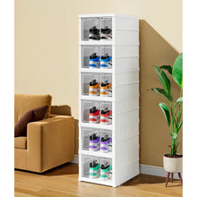 Narrow Foldable Shoe Storage Cabinet | Slim 6 & 9 Tier Space-Saving Tower