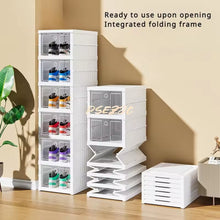 Narrow Foldable Shoe Storage Cabinet | Slim 6 & 9 Tier Space-Saving Tower