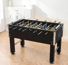 54 Inch Foosball Table Game Set with Cup Holders & Leg Levelers, Full Size Indoor Soccer Table, Sturdy MDF Steel Construction, 4 Balls, Game Room Table for Home Office Family Play Model 641