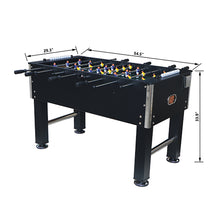 54 Inch Foosball Table Game Set with Cup Holders & Leg Levelers, Full Size Indoor Soccer Table, Sturdy MDF Steel Construction, 4 Balls, Game Room Table for Home Office Family Play Model 641