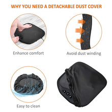Foot Massager with Heat Shiatsu Kneading Washable Cover Black - image 2