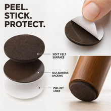 Round Self-Adhesive Felt Furniture Pads, 56 Pieces, 4 Sizes - image 7