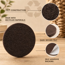 Round Self-Adhesive Felt Furniture Pads, 56 Pieces, 4 Sizes - image 6