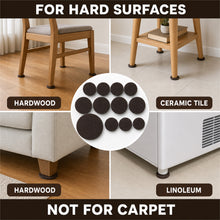 Round Self-Adhesive Felt Furniture Pads, 56 Pieces, 4 Sizes - image 4
