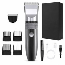 Cordless Hair Clipper Kit with 2 Heads and 4 Guide Combs, Grey - image 10