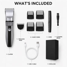 Cordless Hair Clipper Kit with 2 Heads and 4 Guide Combs, Grey - image 6