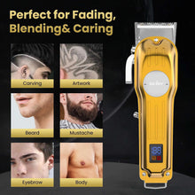 Cordless Hair Clipper and T-Blade Trimmer Set, Gold - image 3