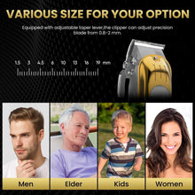 Cordless Hair Clipper and T-Blade Trimmer Set, Gold - image 4