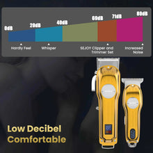 Cordless Hair Clipper and T-Blade Trimmer Set, Gold - image 9