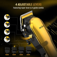 Cordless Hair Clippers with LED Display and 4 Guide Combs, Model 6023 Gold - image 4