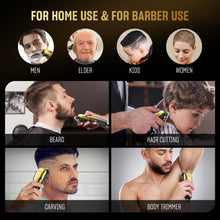 Cordless Hair Clippers with LED Display and 4 Guide Combs, Model 6023 Gold - image 3