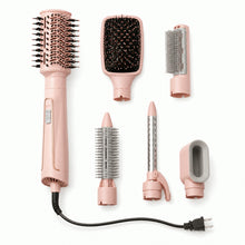 6-in-1 Hair Dryer Brush with 6 Attachments and 4 Settings, Pink - image 10
