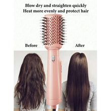 6-in-1 Hair Dryer Brush with 6 Attachments and 4 Settings, Pink - image 8