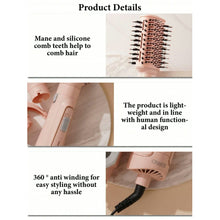 6-in-1 Hair Dryer Brush with 6 Attachments and 4 Settings, Pink - image 5